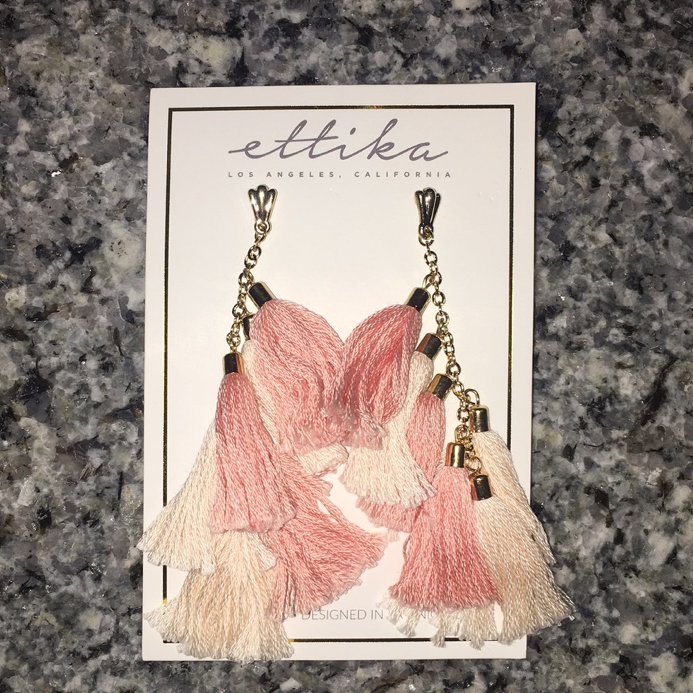 Gold plated ettika earrings